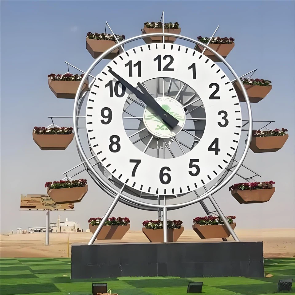 Two Faces Landscape Clock